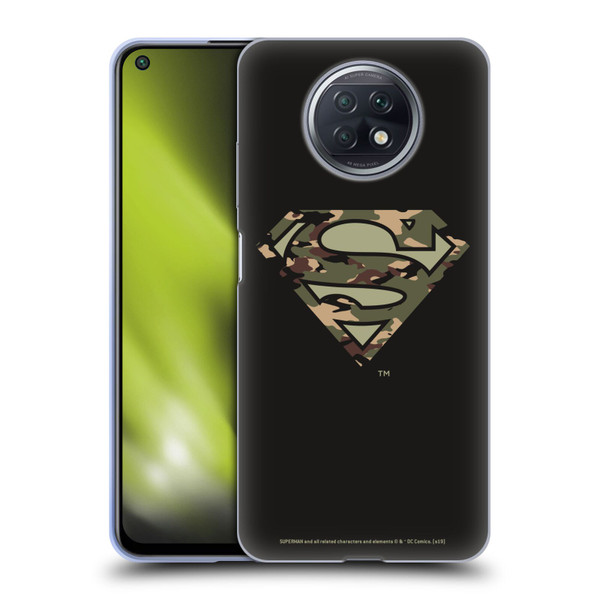 Superman DC Comics Logos Camouflage Soft Gel Case for Xiaomi Redmi Note 9T 5G