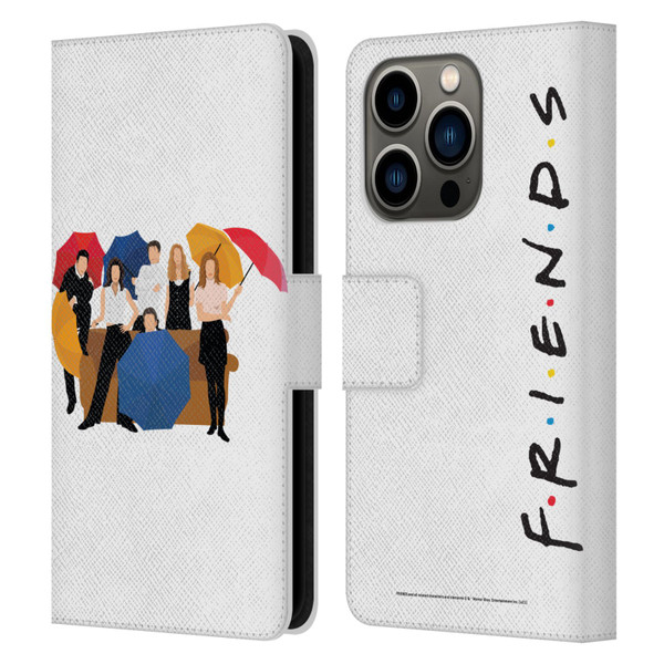 Friends TV Show Key Art Logo Opening Sequence Leather Book Wallet Case Cover For Apple iPhone 14 Pro