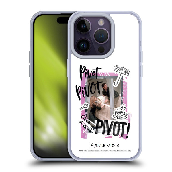 Friends TV Show Doodle Art Pivot Soft Gel Case for Apple iPhone 14 Pro