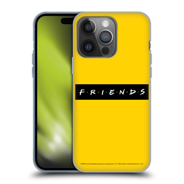 Friends TV Show Logos Pattern Soft Gel Case for Apple iPhone 14 Pro