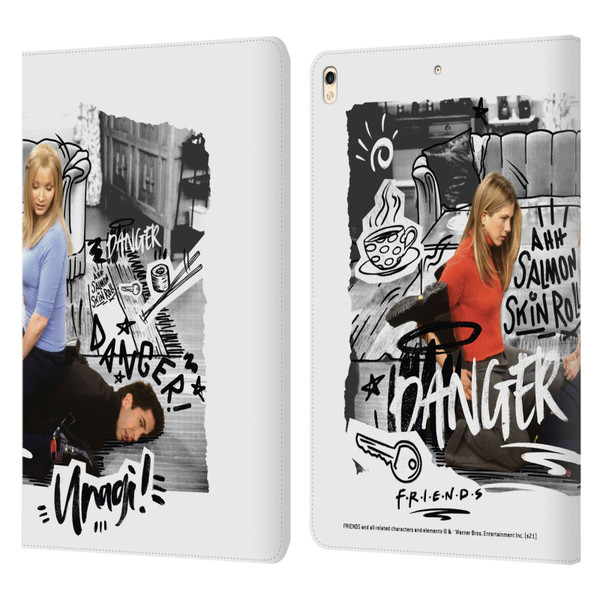 Friends TV Show Doodle Art Ross Unagi Leather Book Wallet Case Cover For Apple iPad Pro 10.5 (2017)