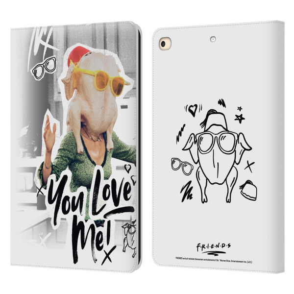 Friends TV Show Doodle Art You Love Me Leather Book Wallet Case Cover For Apple iPad 9.7 2017 / iPad 9.7 2018