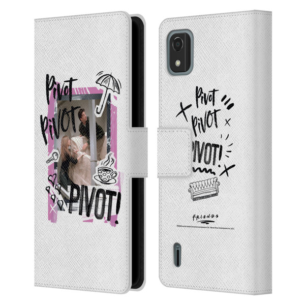 Friends TV Show Doodle Art Pivot Leather Book Wallet Case Cover For Nokia C2 2nd Edition