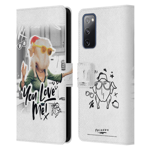 Friends TV Show Doodle Art You Love Me Leather Book Wallet Case Cover For Samsung Galaxy S20 FE / 5G