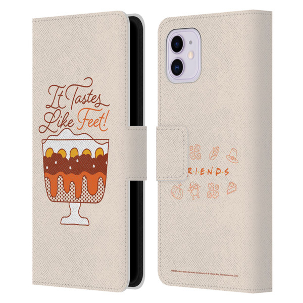 Friends TV Show Key Art Tastes Like Feet Leather Book Wallet Case Cover For Apple iPhone 11