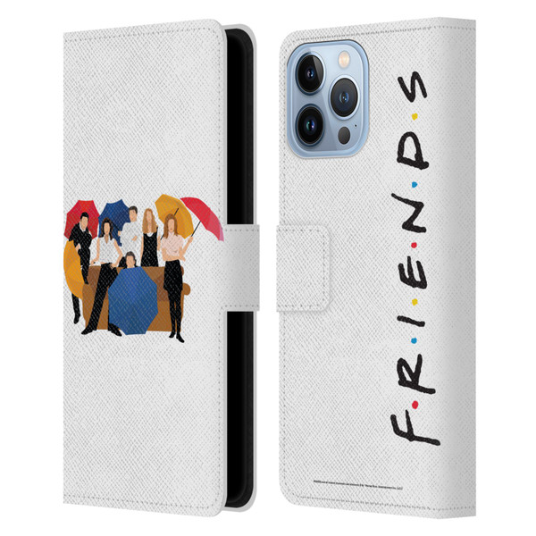 Friends TV Show Key Art Logo Opening Sequence Leather Book Wallet Case Cover For Apple iPhone 13 Pro Max