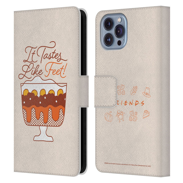 Friends TV Show Key Art Tastes Like Feet Leather Book Wallet Case Cover For Apple iPhone 14