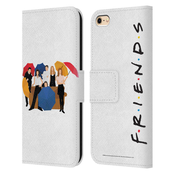 Friends TV Show Key Art Logo Opening Sequence Leather Book Wallet Case Cover For Apple iPhone 6 / iPhone 6s