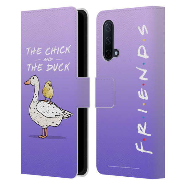 Friends TV Show Key Art Chick And Duck Leather Book Wallet Case Cover For OnePlus Nord CE 5G