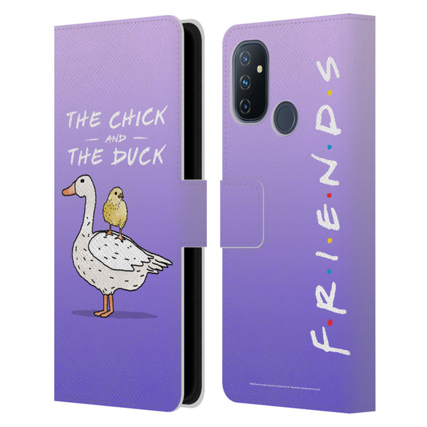 Friends TV Show Key Art Chick And Duck Leather Book Wallet Case Cover For OnePlus Nord N100