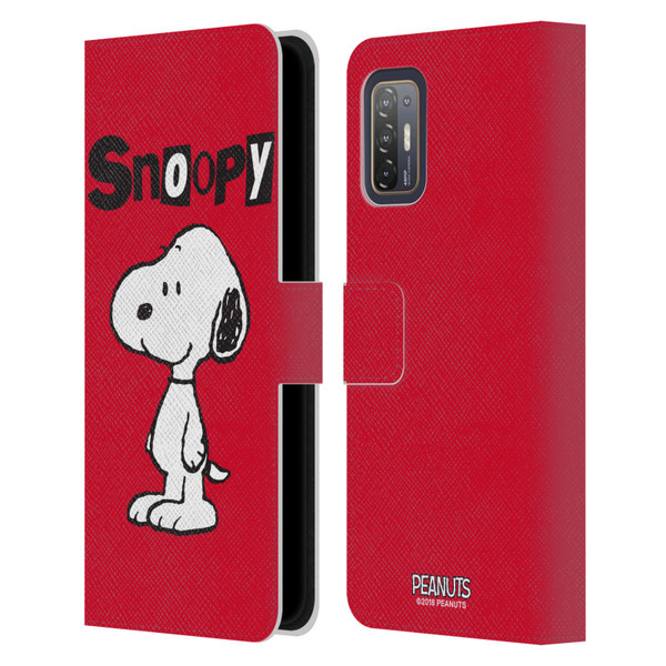 Peanuts Characters Snoopy Leather Book Wallet Case Cover For HTC Desire 21 Pro 5G