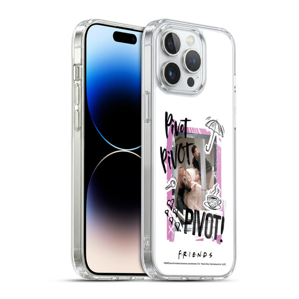 Friends TV Show Doodle Art Pivot Soft Gel Case for Apple iPhone 14 Pro Max & MagSafe