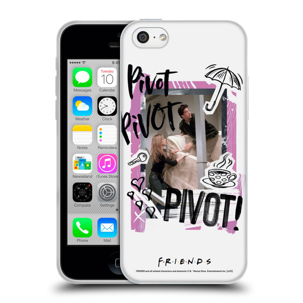 Friends TV Show Doodle Art Pivot Soft Gel Case for Apple iPhone 5c