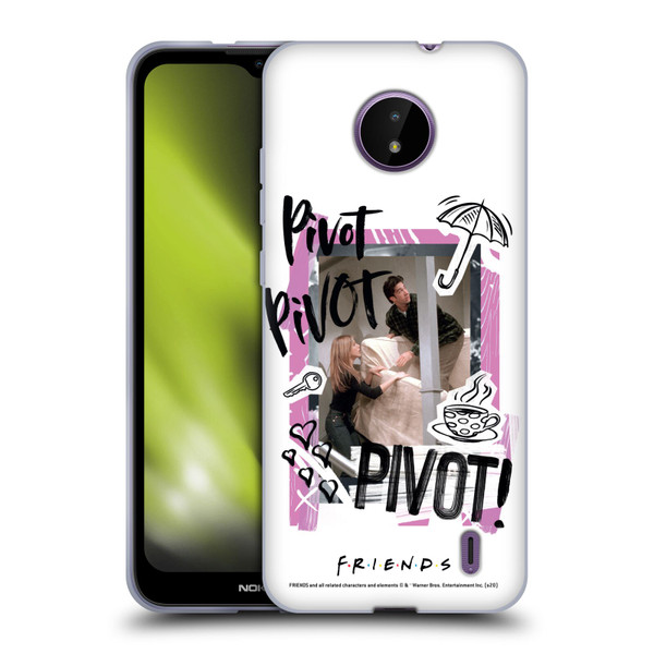 Friends TV Show Doodle Art Pivot Soft Gel Case for Nokia C10 / C20