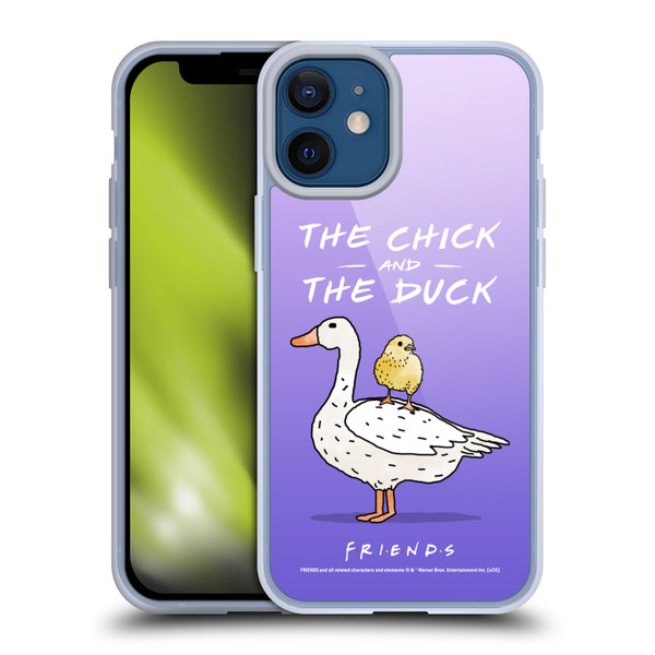 Friends TV Show Key Art Chick And Duck Soft Gel Case for Apple iPhone 12 Mini