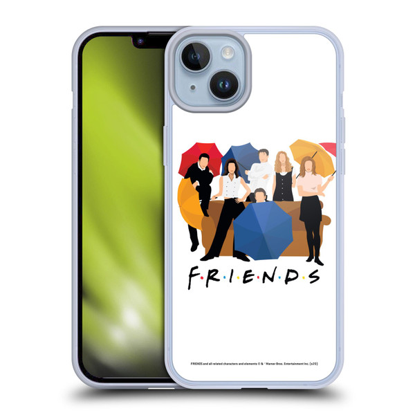 Friends TV Show Key Art Logo Opening Sequence Soft Gel Case for Apple iPhone 14 Plus
