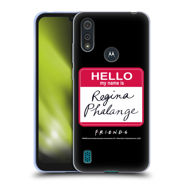 Friends TV Show Key Art Regina Phalange Soft Gel Case for Motorola Moto E6s (2020)