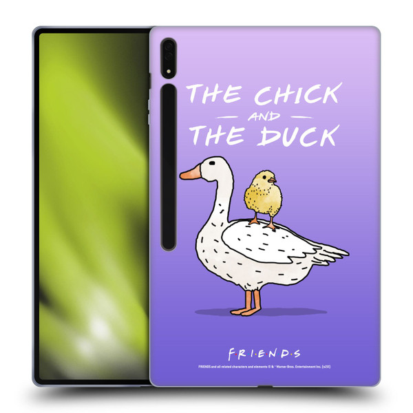 Friends TV Show Key Art Chick And Duck Soft Gel Case for Samsung Galaxy Tab S8 Ultra