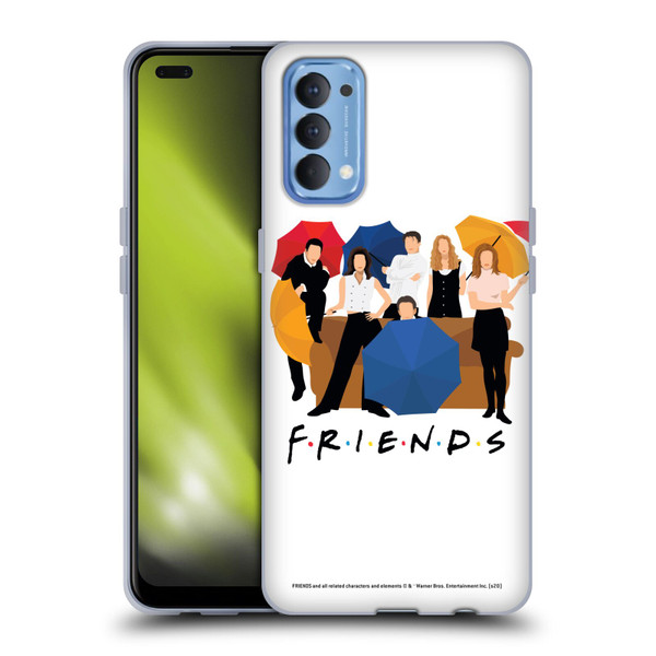 Friends TV Show Key Art Logo Opening Sequence Soft Gel Case for OPPO Reno 4 5G