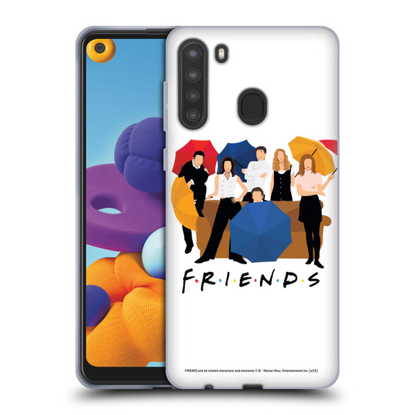 Friends TV Show Key Art Logo Opening Sequence Soft Gel Case for Samsung Galaxy A21 (2020)