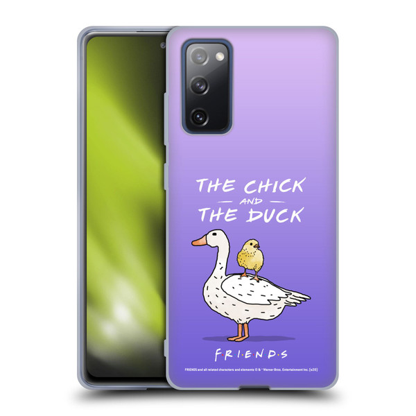 Friends TV Show Key Art Chick And Duck Soft Gel Case for Samsung Galaxy S20 FE / 5G