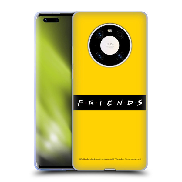 Friends TV Show Logos Pattern Soft Gel Case for Huawei Mate 40 Pro 5G