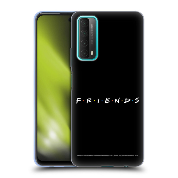 Friends TV Show Logos Black Soft Gel Case for Huawei P Smart (2021)