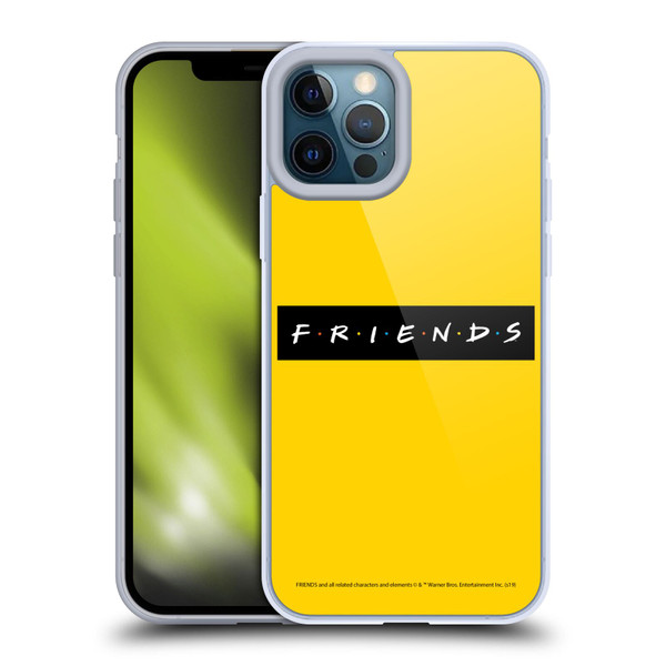 Friends TV Show Logos Pattern Soft Gel Case for Apple iPhone 12 Pro Max