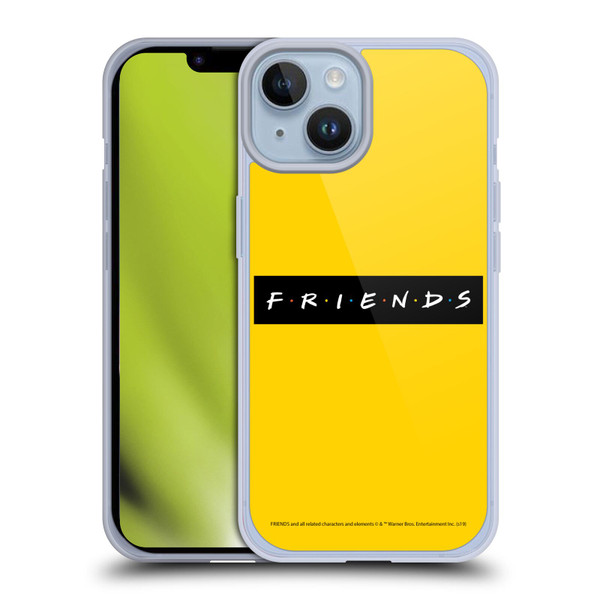 Friends TV Show Logos Pattern Soft Gel Case for Apple iPhone 14