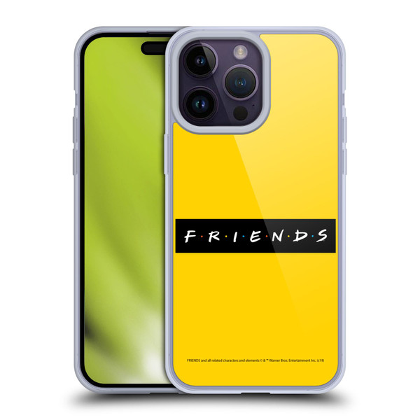 Friends TV Show Logos Pattern Soft Gel Case for Apple iPhone 14 Pro Max