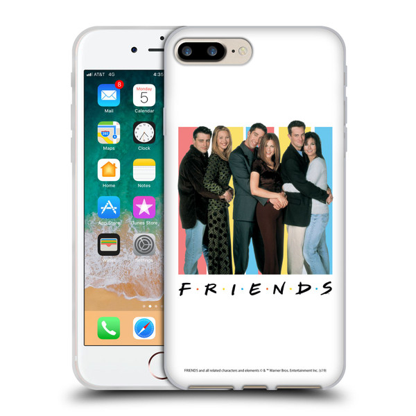 Friends TV Show Logos Cast Soft Gel Case for Apple iPhone 7 Plus / iPhone 8 Plus
