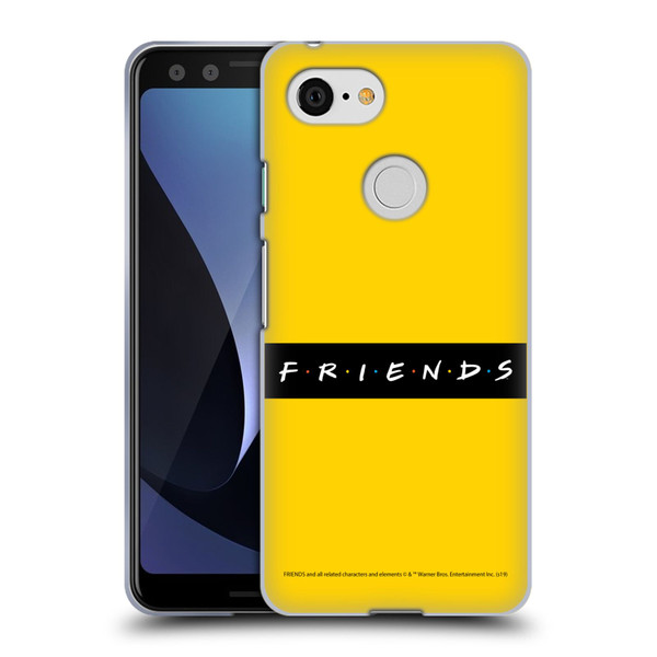 Friends TV Show Logos Pattern Soft Gel Case for Google Pixel 3
