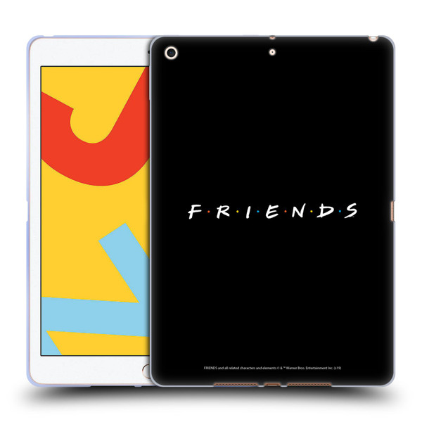 Friends TV Show Logos Black Soft Gel Case for Apple iPad 10.2 2019/2020/2021