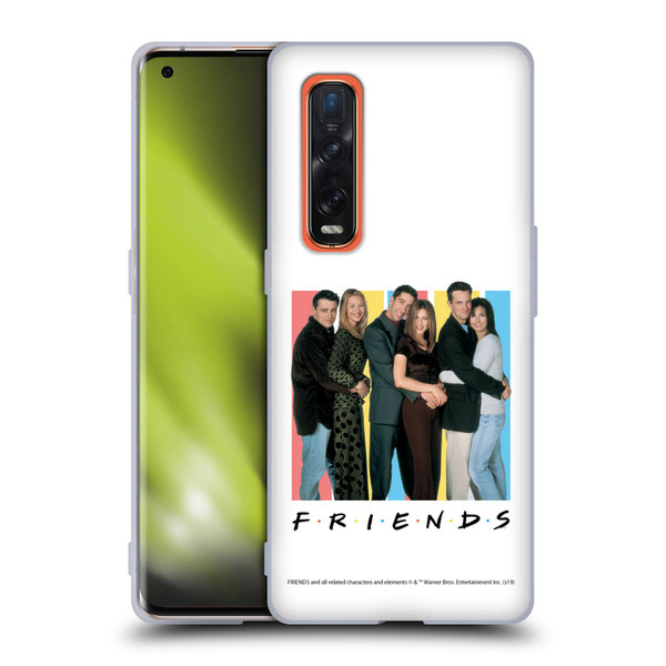 Friends TV Show Logos Cast Soft Gel Case for OPPO Find X2 Pro 5G