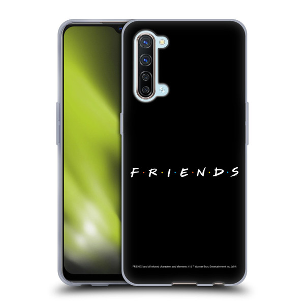 Friends TV Show Logos Black Soft Gel Case for OPPO Find X2 Lite 5G