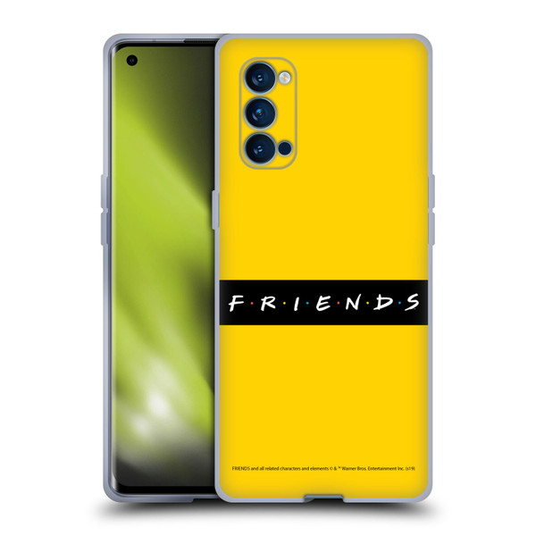 Friends TV Show Logos Pattern Soft Gel Case for OPPO Reno 4 Pro 5G