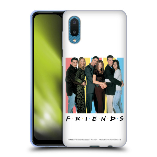 Friends TV Show Logos Cast Soft Gel Case for Samsung Galaxy A02/M02 (2021)