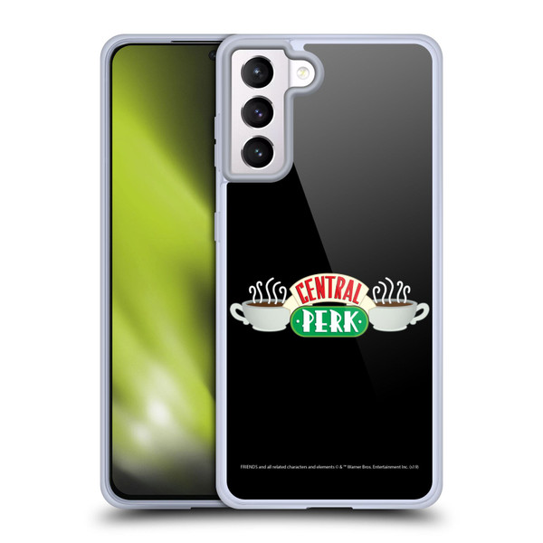 Friends TV Show Logos Central Perk Soft Gel Case for Samsung Galaxy S21+ 5G