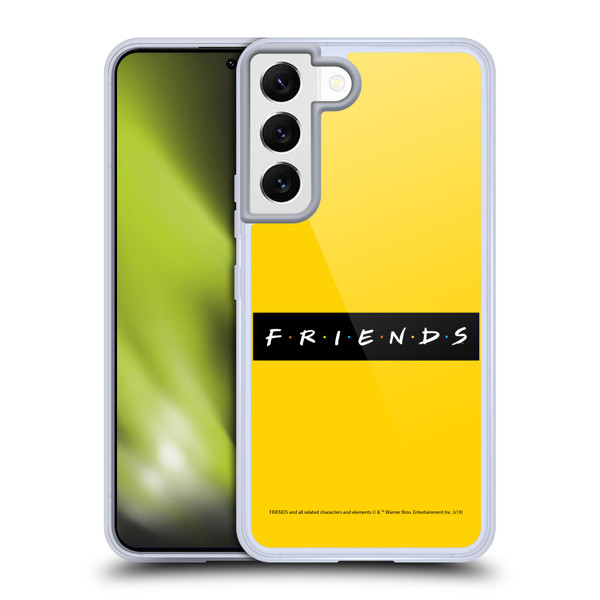Friends TV Show Logos Pattern Soft Gel Case for Samsung Galaxy S22 5G