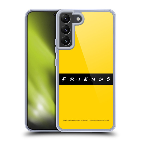 Friends TV Show Logos Pattern Soft Gel Case for Samsung Galaxy S22+ 5G