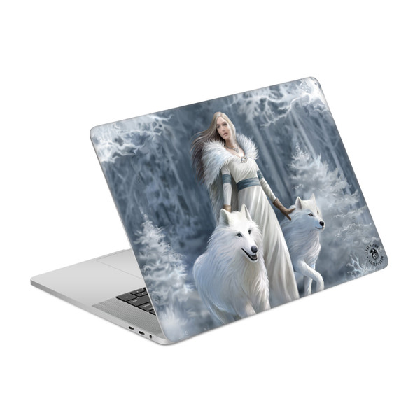 Anne Stokes Fantasy Artworks Winter Guardian Wolves Vinyl Sticker Skin Decal Cover for Apple MacBook Pro 15.4" A1707/A1990
