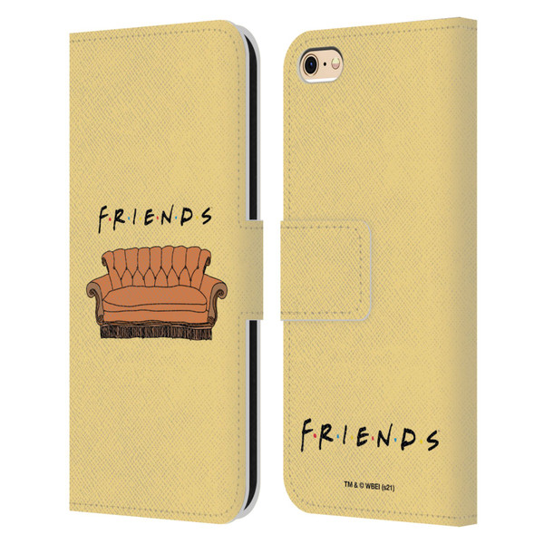Friends TV Show Iconic Couch Leather Book Wallet Case Cover For Apple iPhone 6 / iPhone 6s