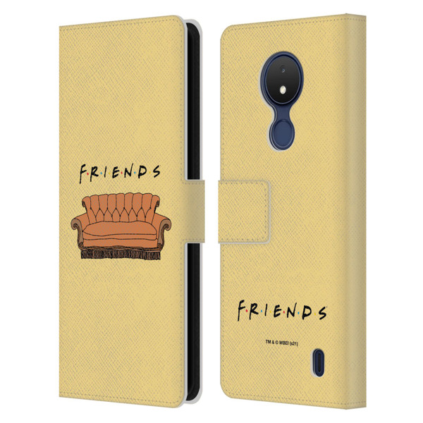 Friends TV Show Iconic Couch Leather Book Wallet Case Cover For Nokia C21