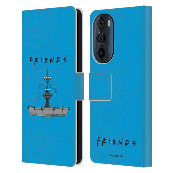 Friends TV Show Iconic Fountain Leather Book Wallet Case Cover For Motorola Edge 30