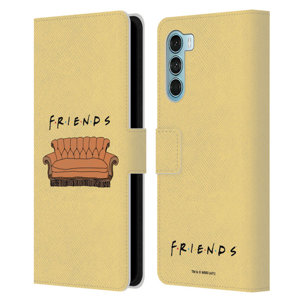 Friends TV Show Iconic Couch Leather Book Wallet Case Cover For Motorola Edge S30 / Moto G200 5G