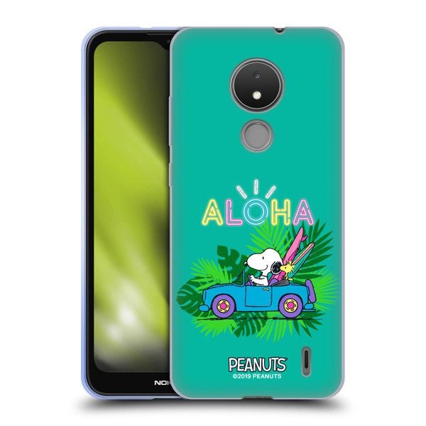 Peanuts Snoopy Aloha Disco Tropical Surf Soft Gel Case for Nokia C21