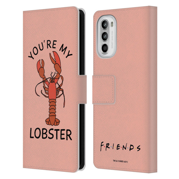 Friends TV Show Iconic Lobster Leather Book Wallet Case Cover For Motorola Moto G52