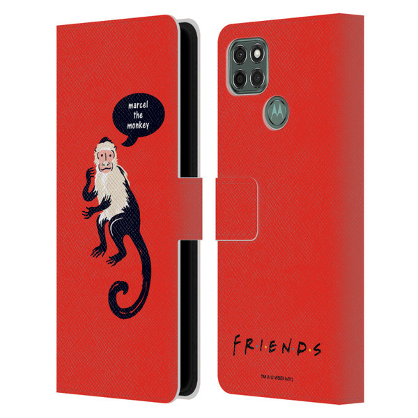Friends TV Show Iconic Marcel The Monkey Leather Book Wallet Case Cover For Motorola Moto G9 Power