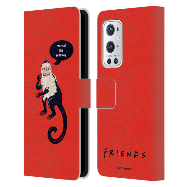 Friends TV Show Iconic Marcel The Monkey Leather Book Wallet Case Cover For OnePlus 9 Pro