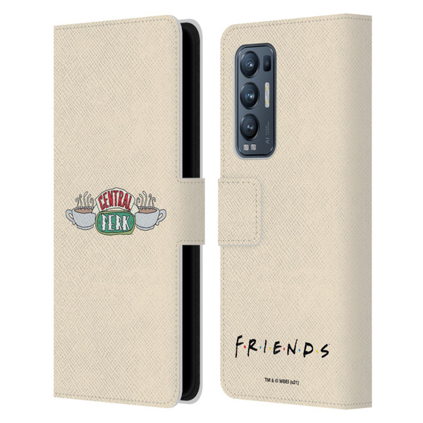 Friends TV Show Iconic Central Perk Leather Book Wallet Case Cover For OPPO Find X3 Neo / Reno5 Pro+ 5G
